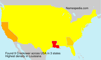 Surname Crackower in USA Surname Crackower in USA