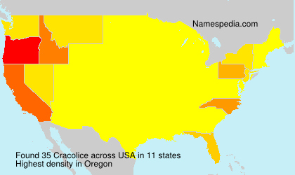 Surname Cracolice in USA Surname Cracolice in USA
