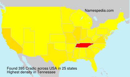 Surname Cradic in USA Surname Cradic in USA