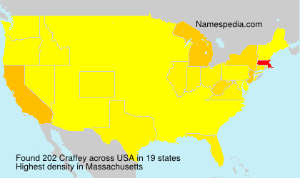 Surname Craffey in USA Surname Craffey in USA
