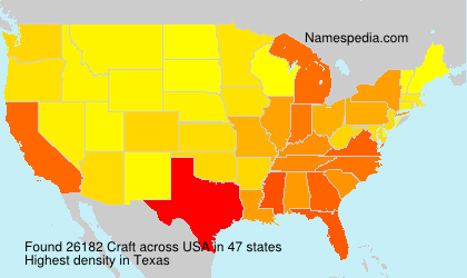 Surname Craft in USA Surname Craft in USA