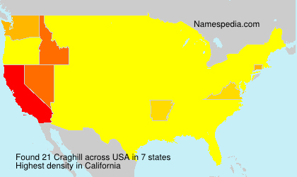 Surname Craghill in USA Surname Craghill in USA