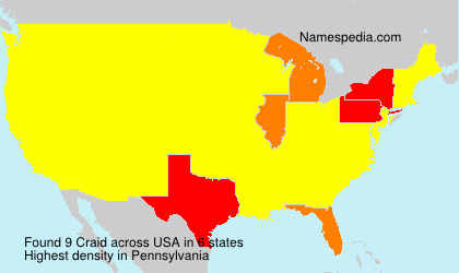 Surname Craid in USA Surname Craid in USA