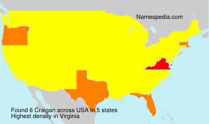 Surname Craigan in USA Surname Craigan in USA