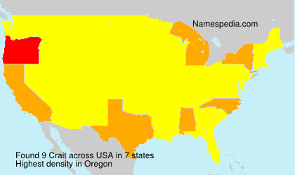 Surname Crait in USA Surname Crait in USA