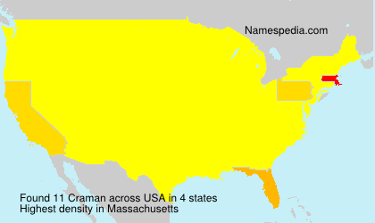 Surname Craman in USA Surname Craman in USA