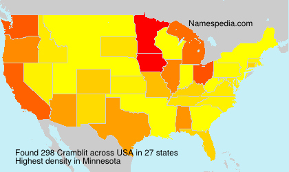 Surname Cramblit in USA Surname Cramblit in USA