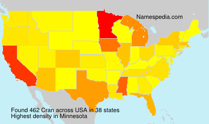 Surname Cran in USA Surname Cran in USA