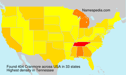 Surname Cranmore in USA