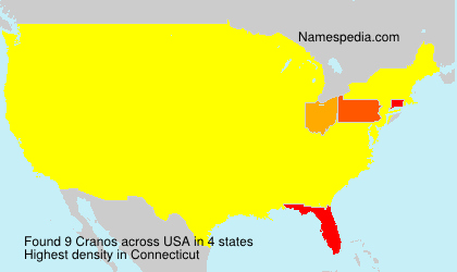 Surname Cranos in USA Surname Cranos in USA