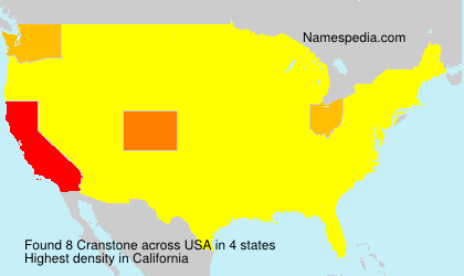 Surname Cranstone in USA Surname Cranstone in USA