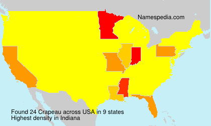 Surname Crapeau in USA