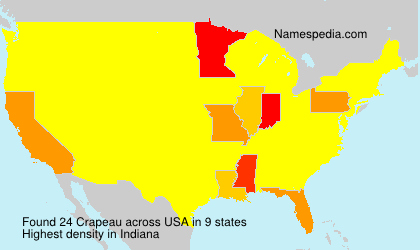 Surname Crapeau in USA Surname Crapeau in USA