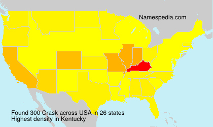 Surname Crask in USA Surname Crask in USA