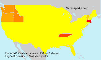 Surname Crateau in USA