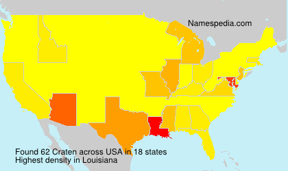 Surname Craten in USA
