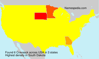 Surname Cravaack in USA Surname Cravaack in USA