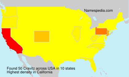 Surname Cravitz in USA Surname Cravitz in USA