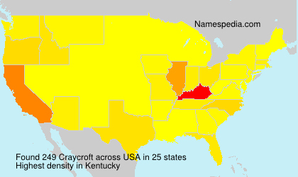 Surname Craycroft in USA Surname Craycroft in USA