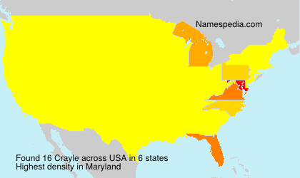 Surname Crayle in USA Surname Crayle in USA