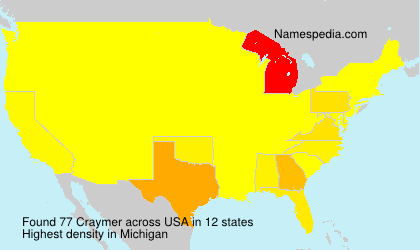 Surname Craymer in USA Surname Craymer in USA