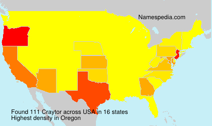 Surname Craytor in USA Surname Craytor in USA