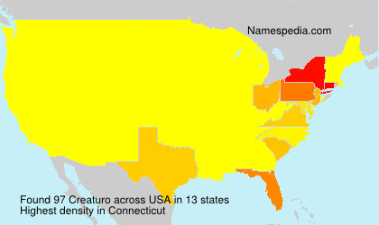 Surname Creaturo in USA Surname Creaturo in USA
