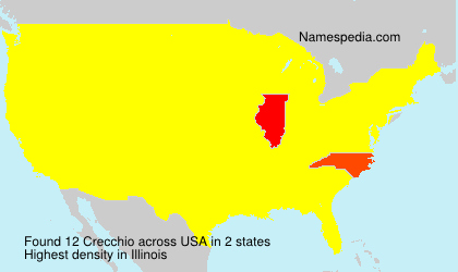 Surname Crecchio in USA Surname Crecchio in USA