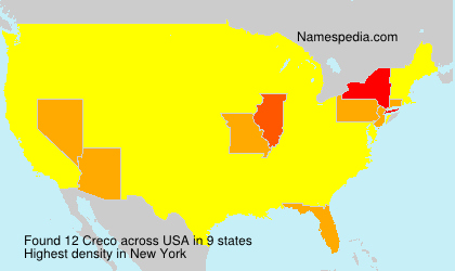 Surname Creco in USA Surname Creco in USA