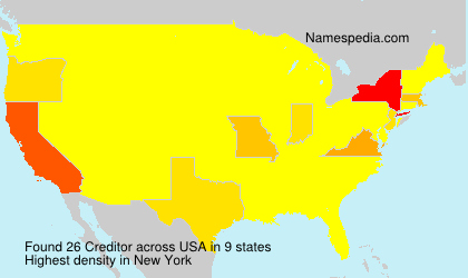 Surname Creditor in USA Surname Creditor in USA