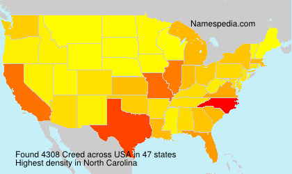 Surname Creed in USA Surname Creed in USA
