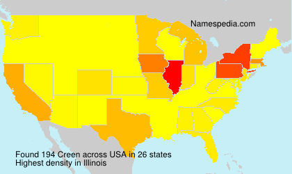 Surname Creen in USA Surname Creen in USA