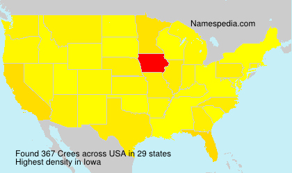 Surname Crees in USA Surname Crees in USA