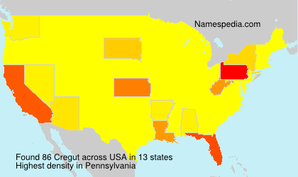 Surname Cregut in USA Surname Cregut in USA