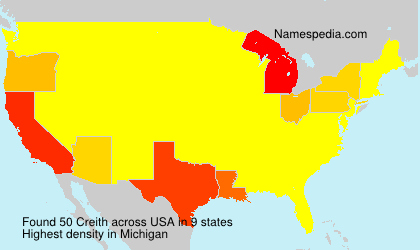 Surname Creith in USA Surname Creith in USA
