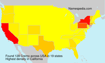 Surname Cremo in USA Surname Cremo in USA