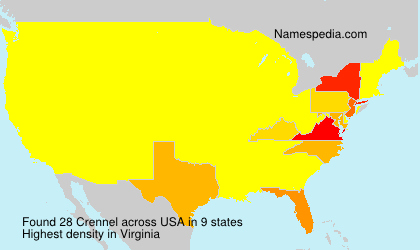Surname Crennel in USA
