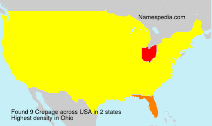 Surname Crepage in USA