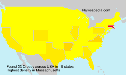 Surname Cresey in USA Surname Cresey in USA