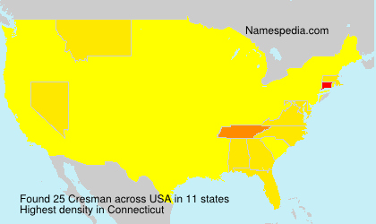 Surname Cresman in USA Surname Cresman in USA