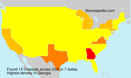 Surname Cressida in USA Surname Cressida in USA
