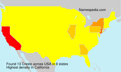 Surname Creste in USA Surname Creste in USA