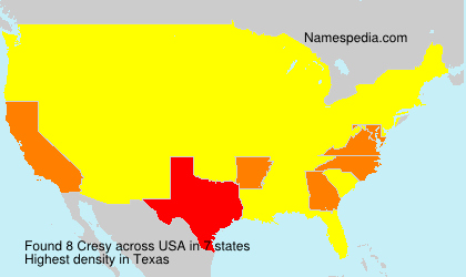 Surname Cresy in USA Surname Cresy in USA