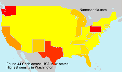 Surname Crich in USA Surname Crich in USA
