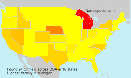 Surname Criffield in USA Surname Criffield in USA