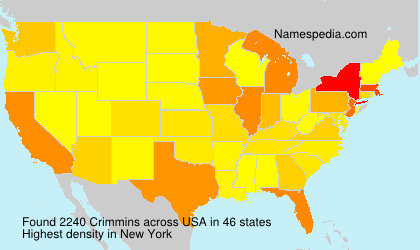 Surname Crimmins in USA Surname Crimmins in USA