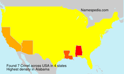 Surname Crinel in USA Surname Crinel in USA