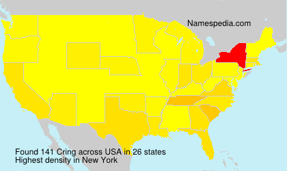 Surname Cring in USA Surname Cring in USA