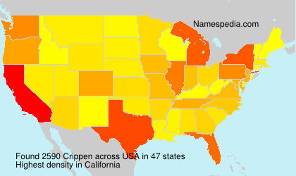 Surname Crippen in USA Surname Crippen in USA