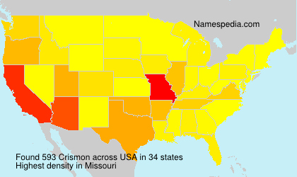 Surname Crismon in USA Surname Crismon in USA